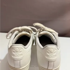 Adidas Superstar white sneakers, size 5 thumbnail 5