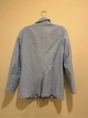 Danae NA-KD Light Blue Double-Breasted Women's Blazer thumbnail 3