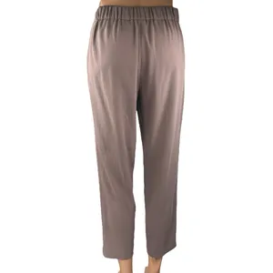 Aritzia Babaton Purple High Rise Pleated Tapered Cropped Trousers Pants Size 4 thumbnail 3