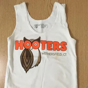 B62 Hooters Girl Worn Vintage Uniform Tank from Wethersfield Connecticut Size Xs thumbnail 1