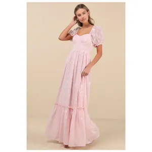 NWT Lulus Phenomenal Sweetness Pink Floral Burnout Bustier Maxi Dress Gala Sz XL thumbnail 7
