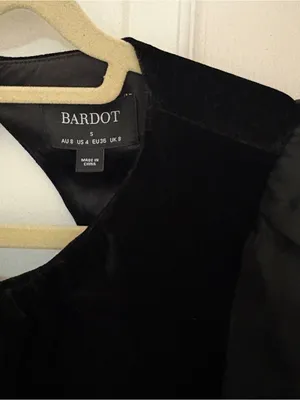 BARDOT Kiah Mini Puff Sleeve Backless Velvet Mini Dress thumbnail 11