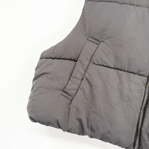 Altar'd State Womens Black Cropped‎ Puffer Cinch Back Gorpcore Outdoor Vest XL thumbnail 4