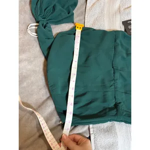 NWT Lulus Small Revel in the Moment Emerald Green‎ One-Shoulder Maxi Dress thumbnail 5