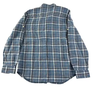Lauren Ralph‎ Lauren Linen Plaid Shirt Womens S Blue Long Sleeve Button Preppy thumbnail 3