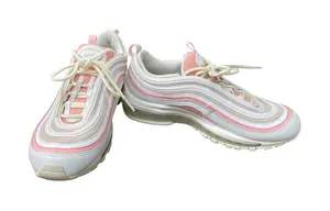 Nike Air Max 97 Womens Summit White coral low top sneakers size 8.5 SKU 8975 thumbnail 1