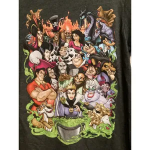 Disney Villains Group Portrait Gathered Around Cauldron of Green Potion tee S thumbnail 2