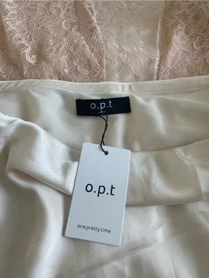 NWT Few Moda Saoirse Skirt size Medium M Lace Cream pink o.p.t thumbnail 4