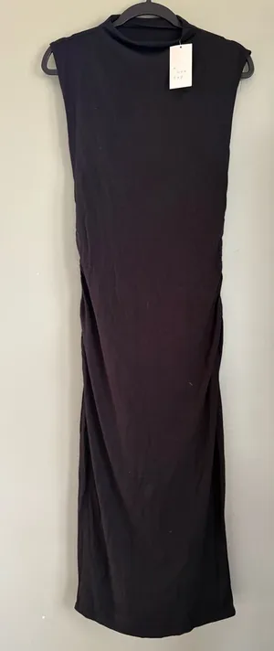 a new day Black Mock Neck Sleeveless midi dress thumbnail 1