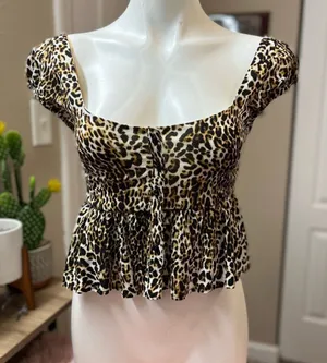 Cheetah top Brown thumbnail 1