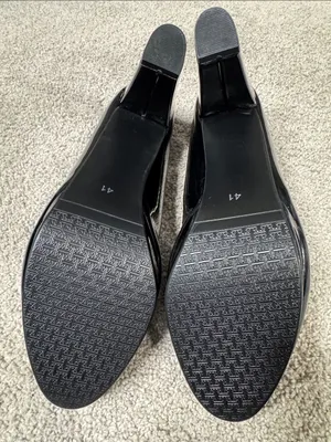 Women’s Black Chunky Heel Mary Jane Pumps Cute Bow Round Toe Size 9.5 NEW thumbnail 7