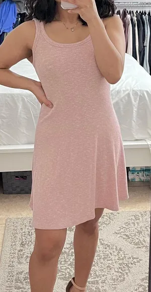 PacSun Pink Ribbed Dress thumbnail 1