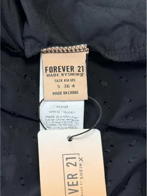 Forever 21 Halter Dress Black Mini Sleeveless Open Back Women’s Size S Small thumbnail 3