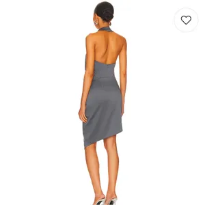 Revolve Elliatt Gray Halter Asymmetrical Special Occasion Dress thumbnail 3