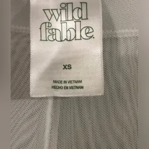 Wild Fable White Sheer Long Bellbottoms NWOT! thumbnail 2