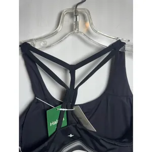 Halara Black Crisscross Sports Bra Women’s Athletic Workout Crop Top Small NWT thumbnail 9