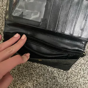 Black Shoulder Crossbody Wallet Bag Purse thumbnail 5