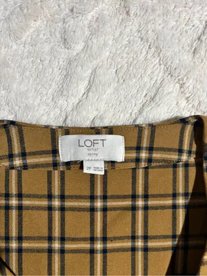 Loft 2p dress fall plaid thumbnail 4
