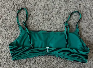 Target Bikini Top Xhilaration Green Zebra thumbnail 2