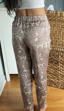 Forever 21 Paisley Print Silky Trouser Pants thumbnail 4
