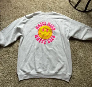 Gildan smiley face sweatshirt thumbnail 1