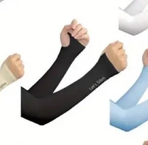 7 Pairs Ice Silk Sunshade Arm Sleeves - Superior UV Protection, Cooling thumbnail 1