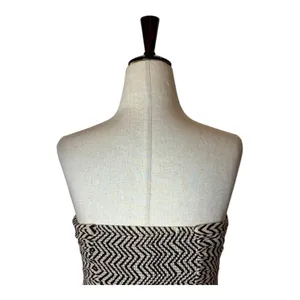 Anthropologie Edme & Esyllte Dress‎ Women 0 Ivory Brown Strapless Hypnotic Maxi thumbnail 5