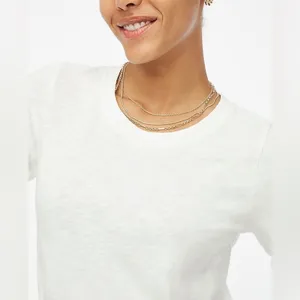 NWT J. Crew Women Green Girlfriend Crewneck Long Sleeve Cotton Shirt XS Sold Out thumbnail 2