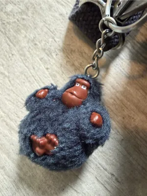 Kipling Navy Blue Kichirou Insulated Lunch Bag Crossbody with Monkey Keychain thumbnail 4