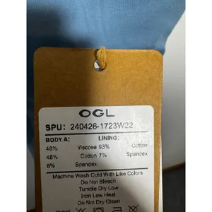 Brand New OGL Cashsoft Mockneck Cap Sleeve Tank NWT Size S Blue thumbnail 5