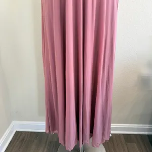 Pisarro Nights Gown Maxi Dress Mauve Pink Womens 8 Beaded Mother of Bride‎ Gala thumbnail 8