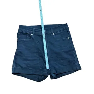 MONKi womens black high rise‎ jean shorts sz 28 thumbnail 9