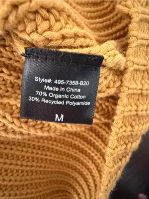 Jenni Kayne Gold Cabin Knit Sweater Medium - see notes thumbnail 9