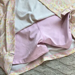Kensie Pink and Yellow Paisley Skort thumbnail 6