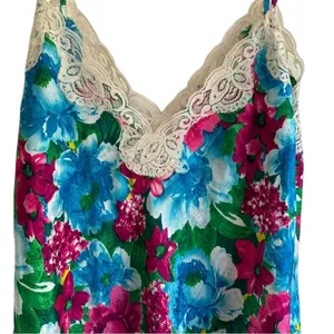 Vintage‎ Victoria's Secret Gold Label Floral 90s Floral Slip Medium Nightgown thumbnail 4