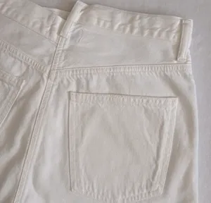 Agolde White Criss Cross Jean Shorts thumbnail 8