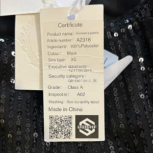 Uoighf Black Sequin High Waist Shorts Size XS thumbnail 4