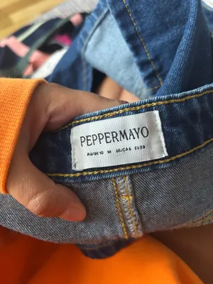 PEPPERMAYO dark blue denim jean mini skirt thumbnail 2