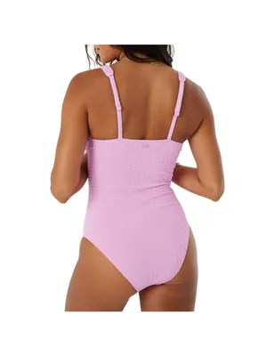 Roxy Womens One Piece Plunge Swimsuit 434001983 Lilac Purple S thumbnail 8