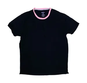 Jambys‎ Black Pink Trim JamTee Modal Lounge Sleep Shirt Soft Comfort Relaxed M thumbnail 1