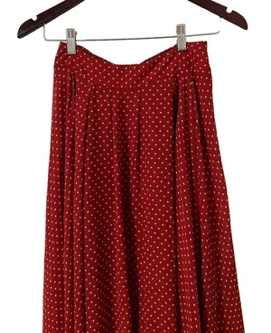 Free People Polka Dot Midi Ruffle Asymmetrical Skirt thumbnail 4