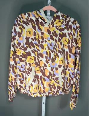 Oli & Viv‎ Floral Hoodie Kangaroo Pocket Cottagecore Indie Boho XL NWT thumbnail 1