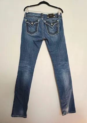 Miss Me Jeans Womens Size 29 Flap Button Pockets thumbnail 2