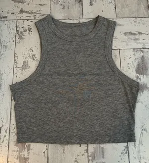 Shein Grey Crop Top thumbnail 1