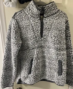 Half Zip Pullover Sherpa thumbnail 1