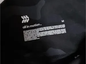 all in motion medium High-Rise Black Camouflage Active Leggings thumbnail 4