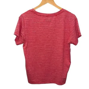 NFL Team‎ Apparel Womens New England Patriots Space Dye T-Shirt Red Size Large thumbnail 3