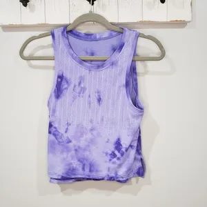 Lululemon Train to Be Tank Top Rain Stripe Marble Dye Charged Indigo Medium thumbnail 2