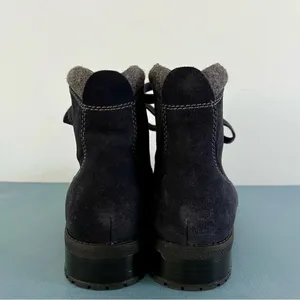 Clarks Faralyn Alpha Navy Blue Suede Lace Up‎ Hiking Ankle Boots thumbnail 6