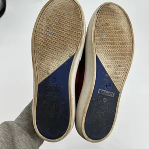 Rothy's Shoes Women's 8 Red Slip On Sneakers Knit Flats Round Toe Garnet Retired thumbnail 3